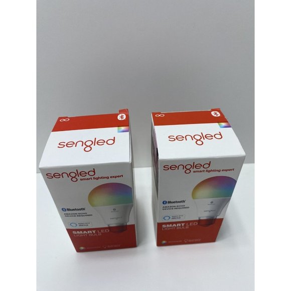 2 SENGLED SMART LIGHT BULB BLUETOOTH MESH COLOR CHANGING LED ALEXA 2 Bulbs - Picture 7 of 7